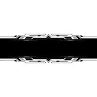 Tech Banner Futuristic Black Bar Geometric on White vector