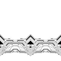 Futuristic Circuit Board With Gradient Elements on Gray Background vector
