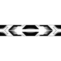 Abstract Geometric Border in Black White Modern Style vector