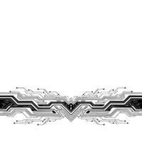 Abstract Tech Background Circuit Board , Data Flow, Modern Style vector
