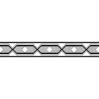 Geometric Border Modern, Minimalist Pattern for Decor. vector