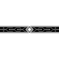 Abstract Geometric Tech , Minimalist Border Ornament vector