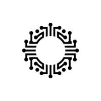 Circuit Board , Modern Tech , Minimalist vector