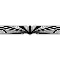 Art Deco Border, Black and White Geometric , Decorative Element vector