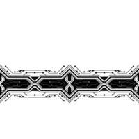 Tech Circuit Board , Black and White Abstract Element vector