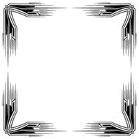 Art Deco Frame With Modern Black Lines, Border, Elegant vector