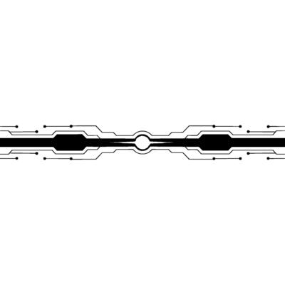 Abstract Tech Background With Circuitry and Glowing Center