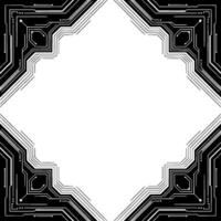 Modern Circuit Board Frame, Abstract Technology Background vector