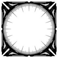 Geometric Art Deco Frame, Illustration, for , Blank Space vector