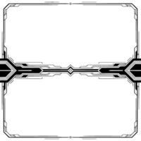 Art Deco Frame With Geometric on Gradient Background vector