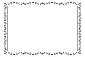 Calligraphy Frame with Patriotic Style vector