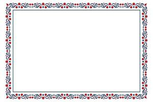 Decorative 4th of July Swirl Frame with Patriotic vector