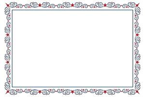 Square Layout for Independence Day vector