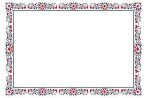 Elegant Independence Day Rectangle Frame vector
