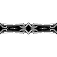 Minimalist Tech Futuristic Black and White Pattern vector
