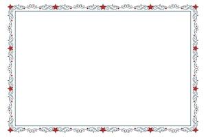 Swirling Lines Frame for July 4th Graphics vector