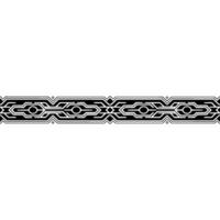Geometric Border , Modern Black and White Pattern on Gradient Background vector