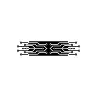 Abstract Circuit Board in Black and White on a Light Background vector