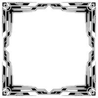 Art Deco Frame Elegant Geometric Border for Invitation, Poster or Template vector
