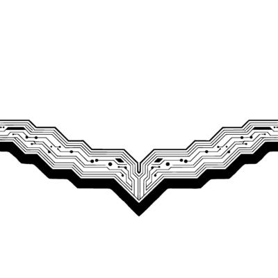 Abstract Circuit Board on White, Tech Background