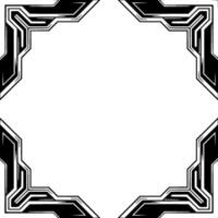 Abstract Geometric Frame on Gradient Background vector
