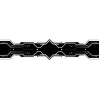 Abstract Tech Circuit Board Element Black White Geometric Background vector