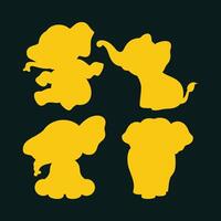 Elephant Luxury trendy applicable design charming abstract illustration artwork vector