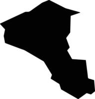 Kuriyama Japan silhouette map vector