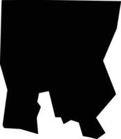 Lafon South Sudan silhouette map vector