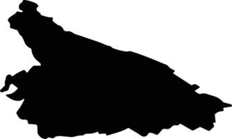 MAGIRESTI Romania silhouette map vector