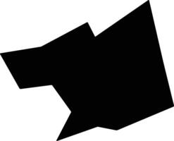 Makadara Kenya silhouette map vector