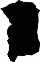 Makebuko Burundi silhouette map vector