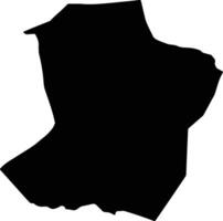 Malchin Mongolia silhouette map vector