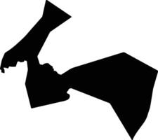 Marc Saint Lucia silhouette map vector