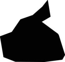 McDowell United States silhouette map vector