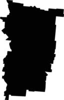 McKinlay Australia silhouette map vector