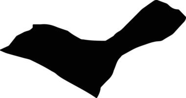 Mehdishahr Iran silhouette map vector