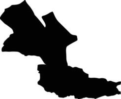 Mehrestan Iran silhouette map vector