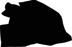 Mehriz Iran silhouette map vector