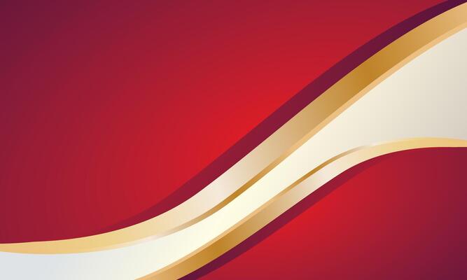 Luxury red gold wave certificate design background