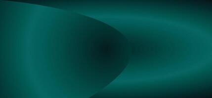 Dark emerald green abstract gradient background with glowing circle light vector
