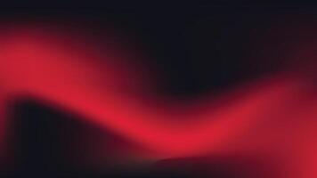 Red black gradient mesh background with red wave isolated on black design vector
