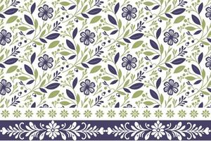 abstract flower outline design. single line sketch with border. trendy embroidery-inspired motif. textile surface for kitchen and pillow cases vector