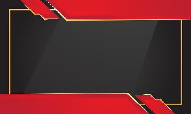 Red black modern geometric frame background