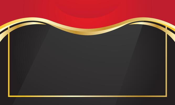 Red Golden Certificate Background Design