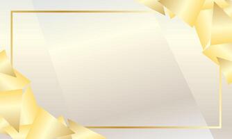 Luxury background with elegant gold frame vector