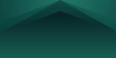 Dark Green Abstract Background with Gradient Color and Triangle Shape Border vector