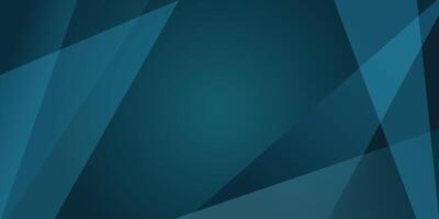 Dark Blue Abstract Background with Overlapping Blue Turquoise Shapes vector