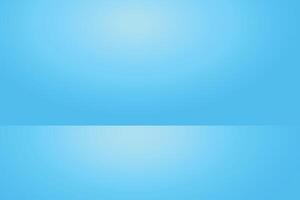 Empty Light Blue Studio Background with Gradient Color and Glowing Light vector