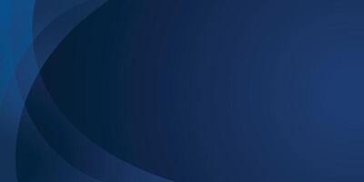 Abstract dark navy blue background with curved border on gradient blue backdrop vector